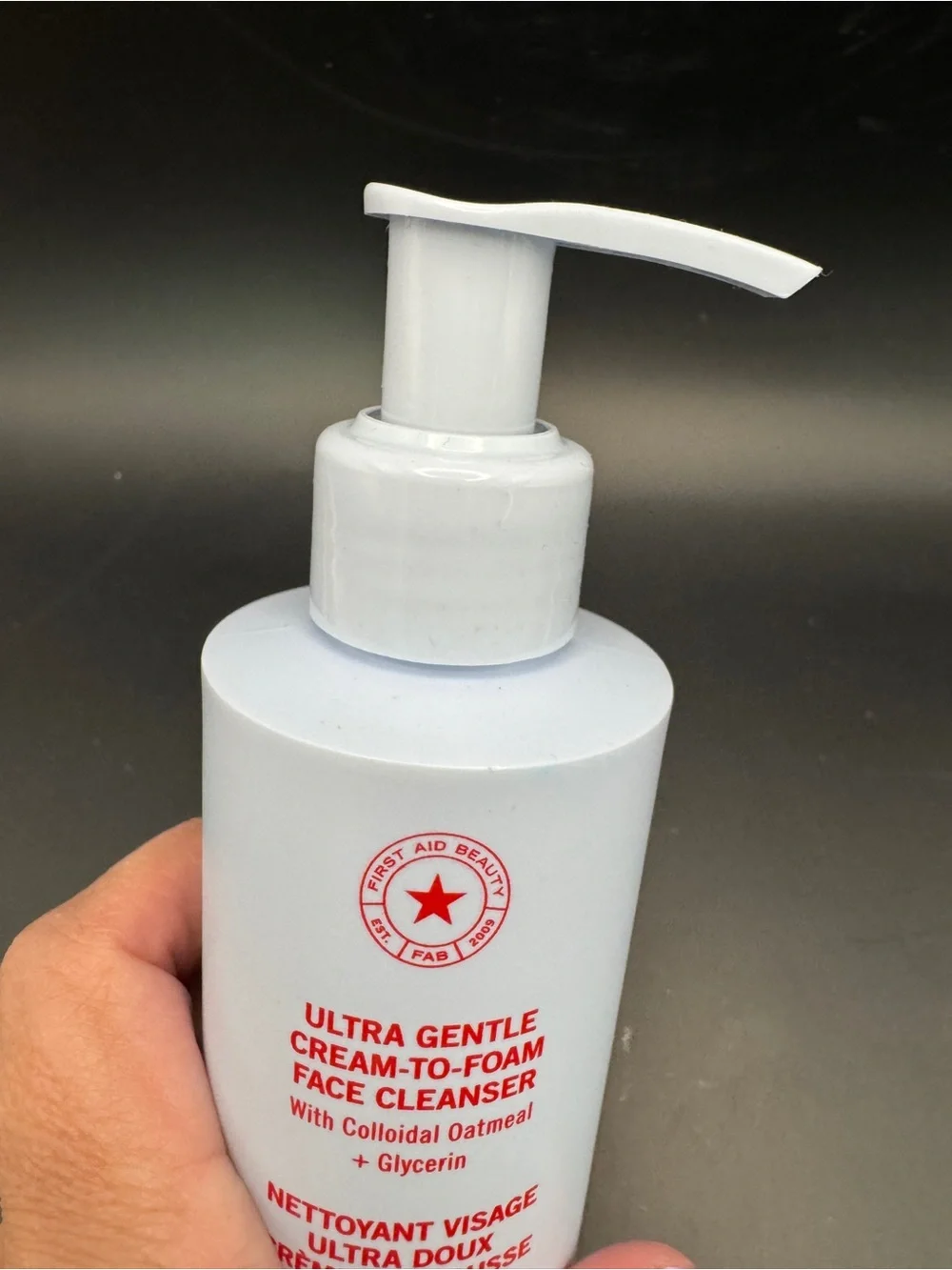 NEW First Aid Beauty Ultra Gentle Cream-to-Foam Face Cleanser - 6oz., SEALED